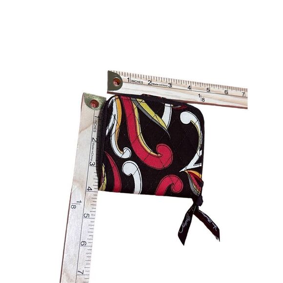 NEW WITHOUT TAGS women Vera Bradley Puccini Small Fold Wallet Floral Brown - Picture 2 of 8